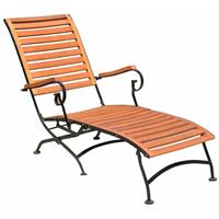 HARMS Deckchair WIEN Stahl / Eukalyptus Grandis FSC 100% 304897