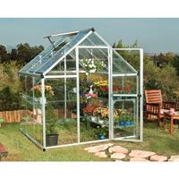 Palram serre Harmony polycarbonaat/aluminium zilver 3,4m² 185x185x208cm