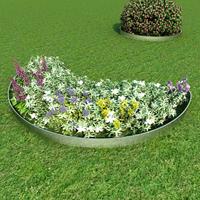 vidaXL Grasboorden 15 st 100x20 cm gegalvaniseerd staal