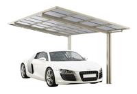 Ximax Aluminium Design-Carport Linea Typ 60 4954x2726 mm Edelstahl-Look