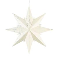 STAR TRADING Decoratie ster Mini van metaal, wit