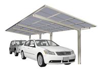 Ximax Aluminium Design-Carport Linea Typ 80 Tandem-Ausführung 9826x2726 mm Edelstahl-Look