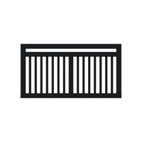 Trendyard Zwart Houten Tuinhek Linea 150 x 80 CM