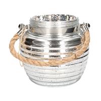 Home Deco Windlicht Lantaarn Zilver 13 Cm