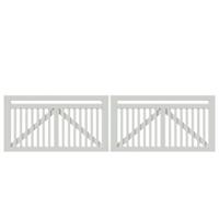 Trendyard Wit Houten Dubelle Tuinpoort Linea 300 x 80 CM