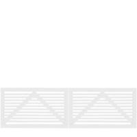 Trendyard Witte Houten Dubbele Tuinpoort Tokyo 300 x 90 CM