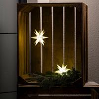 Sterntaler LED ster, buiten, 18-punten, Ø 12 cm batterij wit