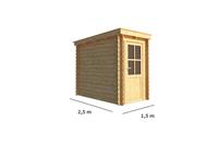 Warentuin Collection Tuinhuisje Blokhut Els 150 cm bij 250 cm diep Lessenaarsdak