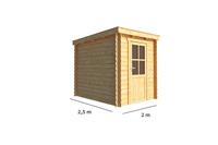 Warentuin Collection Tuinhuisje Blokhut Els 200 cm bij 250 cm diep Lessenaarsdak