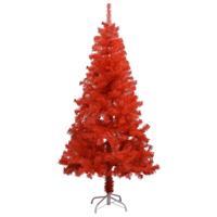vidaXL Künstlicher Weihnachtsbaum mit Ständer Rot 150 cm PVC 
