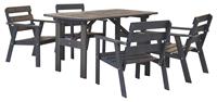House of Woods | Set van 4 tuinstoelen + tuintafel Venta
