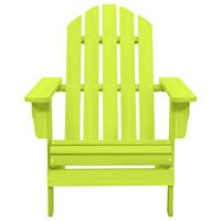 vidaxl Tuinstoel Adirondack massief vurenhout groen