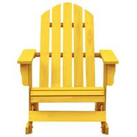 vidaxl Schommelstoel Adirondack massief vurenhout geel
