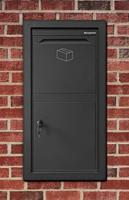 Logixbox Pakketbrievenbus  Frontbox-Inbouw incl. frame - grijs