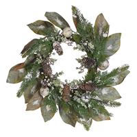 Tieva - Kerstkrans-groen-dennenhout