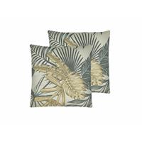 Beliani Tagetes ierkussen Set Van 2-multicolor-polyester