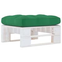 vidaXL Loungesofa Garten-Paletten-Hocker Weiß Imprägniertes Kiefernholz, 1 Teile