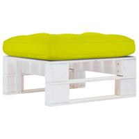 vidaXL Loungesofa Outdoor-Ottomane Paletten Imprägniertes Kiefernholz Weiß, 1 Teile