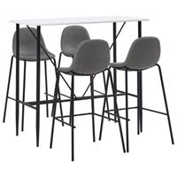 vidaXL 5-delige Barset stof taupe - vidaXL