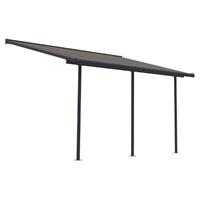 Praxis Palram terrasoverkapping Capri grijs-brons 434x295x305cm 12,8m² (12,8m²)