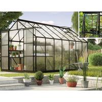 Vitavia Broeikas Jupiter Maat 11500 Gepoedercoat Aluminium Zwart Polycarbonaat Beglazing (hkp) 6mm