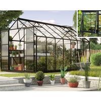 Vitavia Broeikas Jupiter Maat 11500 Gepoedercoat Aluminium Zwart Polycarbonaat Beglazing (esg) 3mm