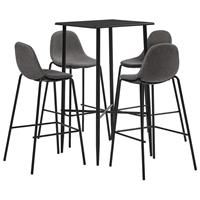 vidaXL 5-delige Barset stof taupe - vidaXL