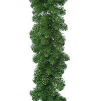 Bellatio 1x Groene Dennenslingers / Guirlandes Extra Vol 270 X 30 Cm - Kerstslingers / Dennen Slingers