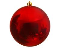 Große Christbaumkugel als Weihnachtskugel rot 25 cm