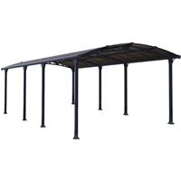 Palram-canopia - Aluminium Carport Arcadia 8500 Anthrazit 858x359x242 cm