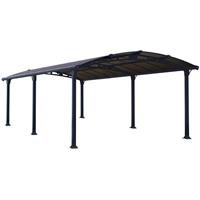 Palram-canopia - Aluminium Carport Arcadia 6400 Anthrazit 644x359x242 cm