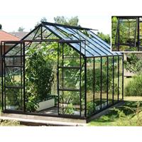 Vitavia Broeikas Jupiter Maat 9900 Gepoedercoat Aluminium Zwart Polycarbonaat Beglazing (esg) 3mm