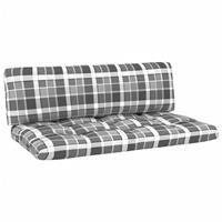 VIDAXL Garten-Paletten-Mittelsofa Grau Imprägniertes Kiefernholz