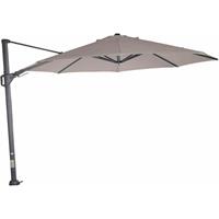SIENA GARDEN Sunset N+ Ampelschirm anthrazit/taupe Ø 350cm Gestell Aluminium anthrazit, Bezug 100% Polyester, 300g/m² in taupe, PU-beschichtet, UPF 50+