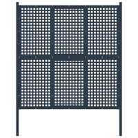 vidaXL Poort 177x250 cm staal antracietkleurig