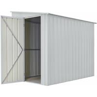 Globel Tuinhuis Lean To 58 - Plaatstaal - Zilver Metallic - 155x242x203cm