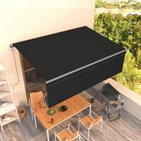 VIDAXL Gelenkarmmarkise Automatisch mit Volant 4,5x3 m Anthrazit