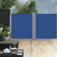 vidaXL Windscherm uittrekbaar 140x600 cm blauw