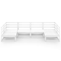 vidaXL 6-tlg. Garten-Lounge-Set Kiefer Massivholz 