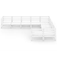 vidaXL 9-delige Loungeset massief grenenhout