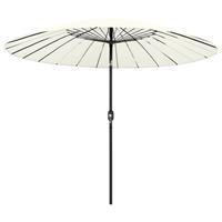 vidaXL Parasol met aluminium paal 270 cm zandwit