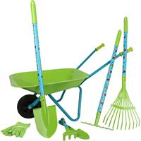 ACHAT NATURE small foot Großes Gartenset mit Schubkarre