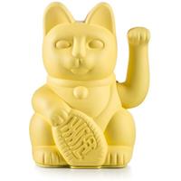 DONKEYPRODUCTSGMBHCOKG Donkey Products Lucky Cat, Winkekatze, Glücksbringer, winkende Katze, Kunststoff, Gelb, ca. 15 cm, 330431