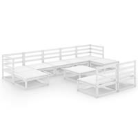 vidaXL 10-tlg. Garten-Lounge-Set Kiefer Massivholz 