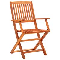 vidaXL Tuinstoelen 4 st inklapbaar massief eucalyptushout