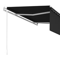 VIDAXL Gelenkarmmarkise Automatisch mit Volant 4,5x3 m Anthrazit