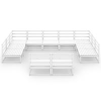 vidaXL 12-delige Loungeset massief grenenhout