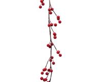 Decoris Guirlande foam bessen h130 cm rood