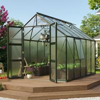 Vitavia Broeikas Olymp Maat 8300 Gepoedercoat Aluminium Smaragd Polycarbonaat Beglazing (hkp) 4mm