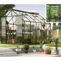 Vitavia Broeikas Jupiter Maat 8300 Gepoedercoat Aluminium Smaragd Polycarbonaat Beglazing (esg) 3mm